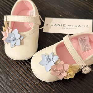 Janie and Jack Floral Infant Dress Shoes
